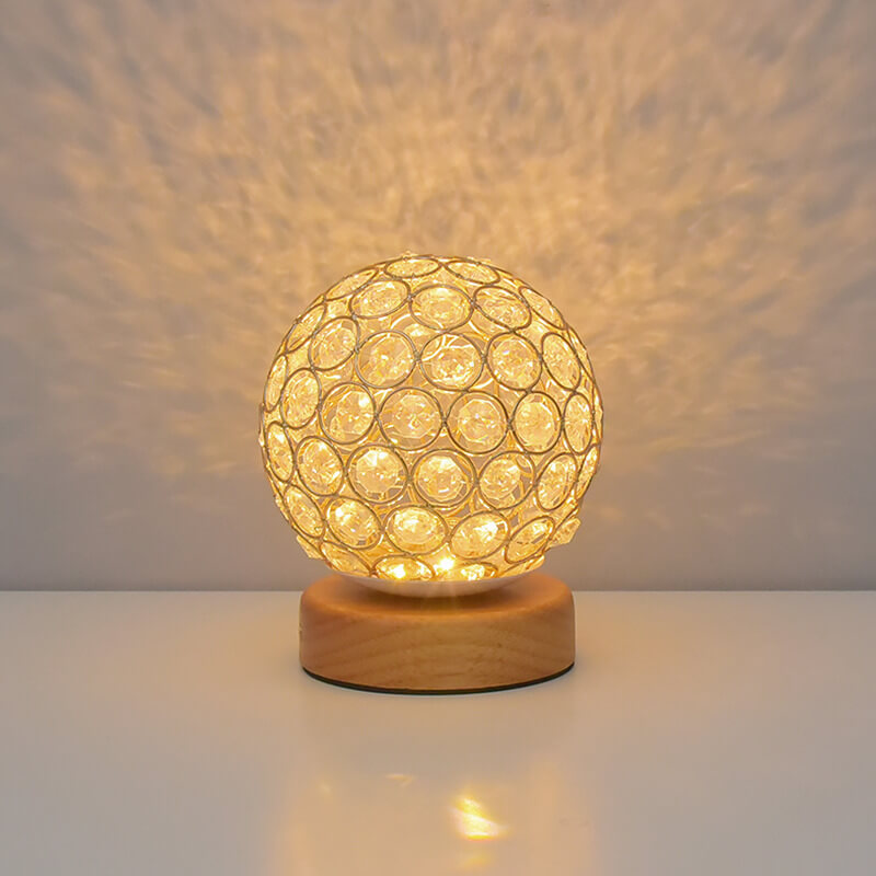 Crystal table lamp – Elegant design with USB charging &amp; color changing