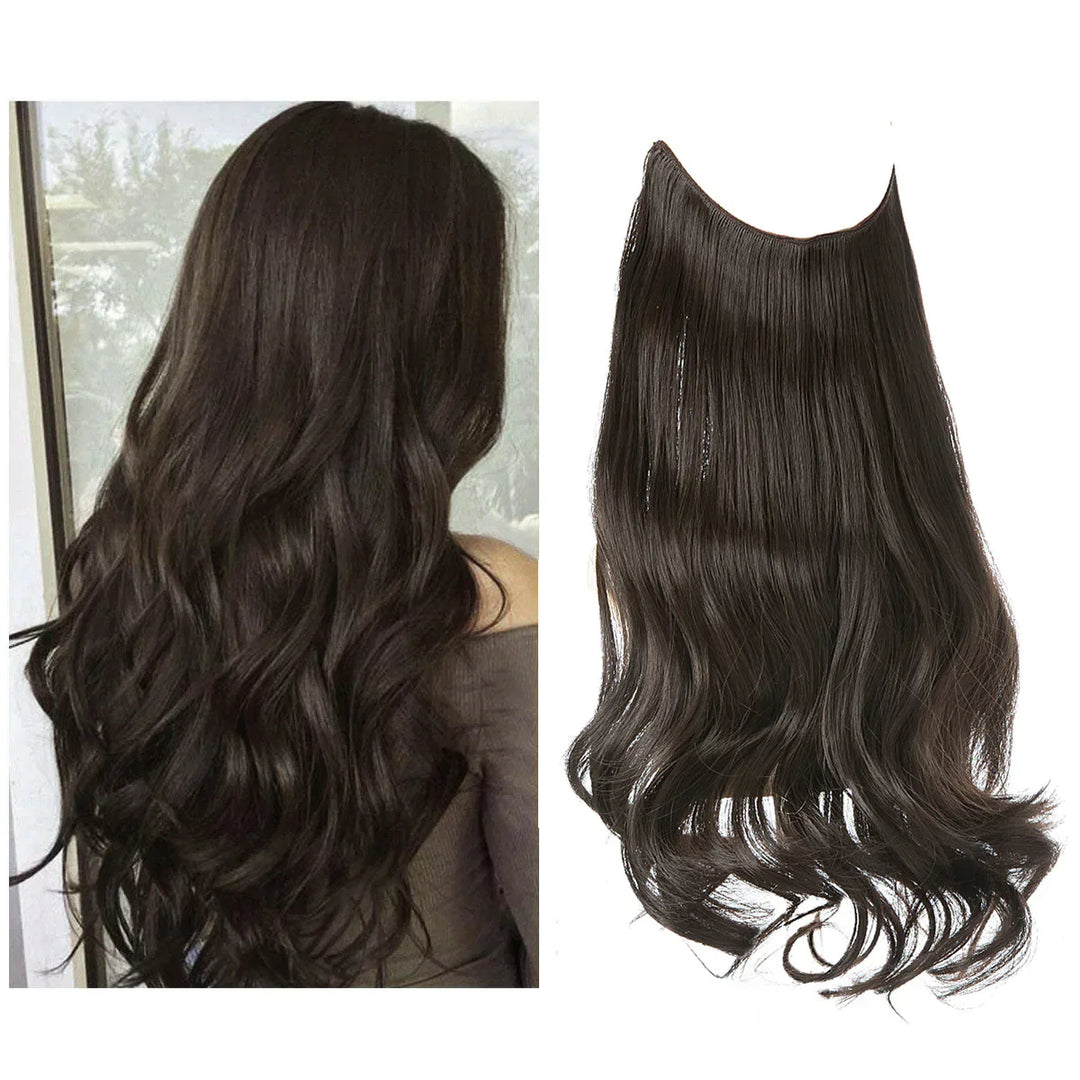 Real hair extensions with a natural color gradient