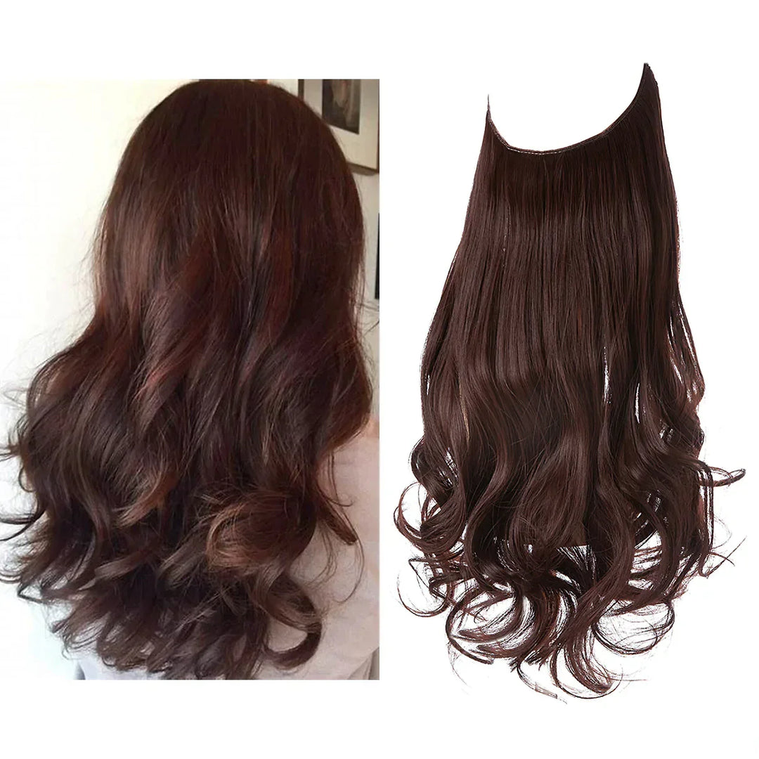 Real hair extensions with a natural color gradient