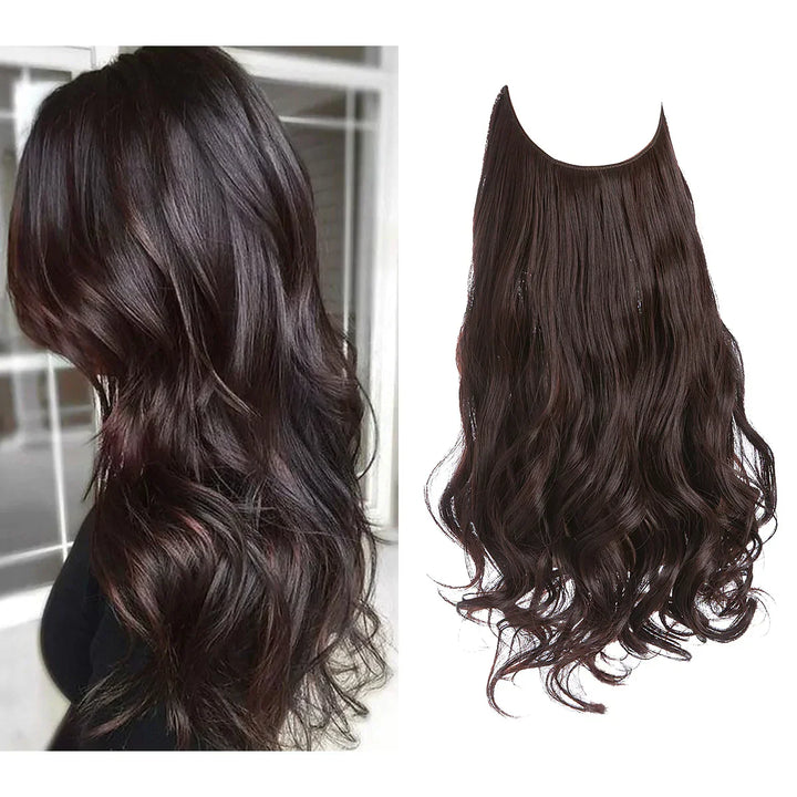 Real hair extensions with a natural color gradient