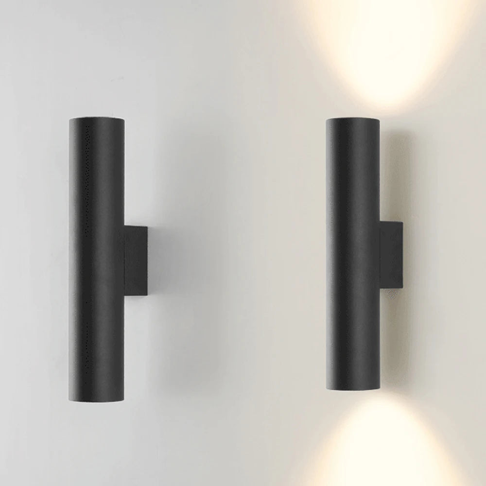 Modern aluminum wall light with LED lighting for bedrooms and hallways
