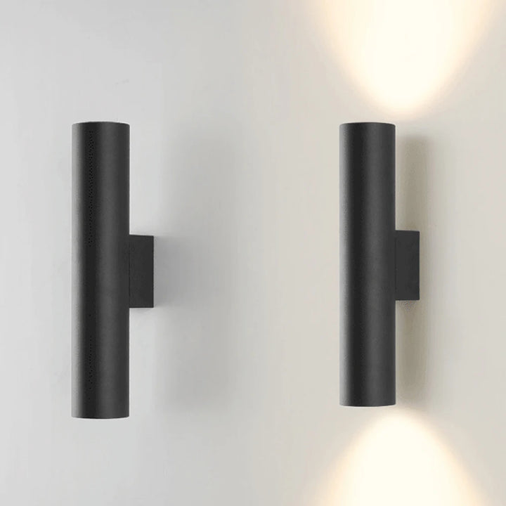 Modern aluminum wall light with LED lighting for bedrooms and hallways
