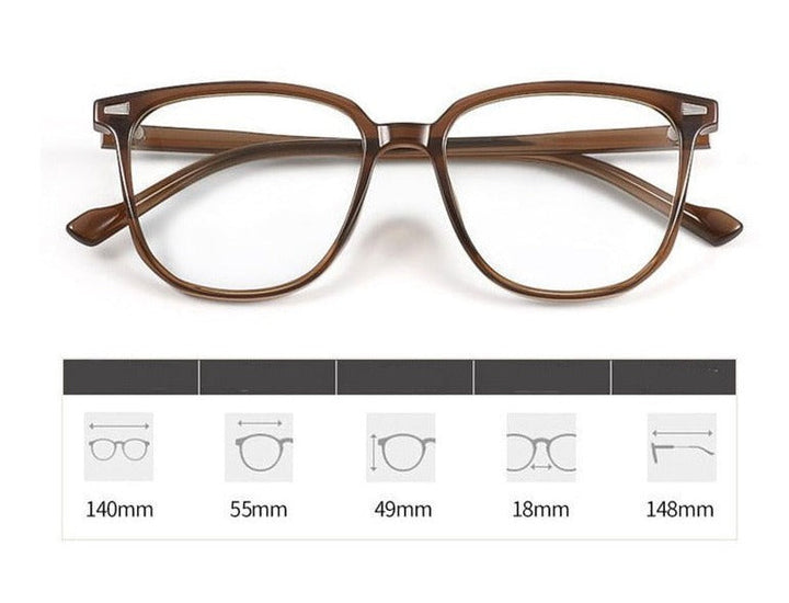 Lightweight prescription glasses with blue light filter – stylish &amp; easy on the eyes