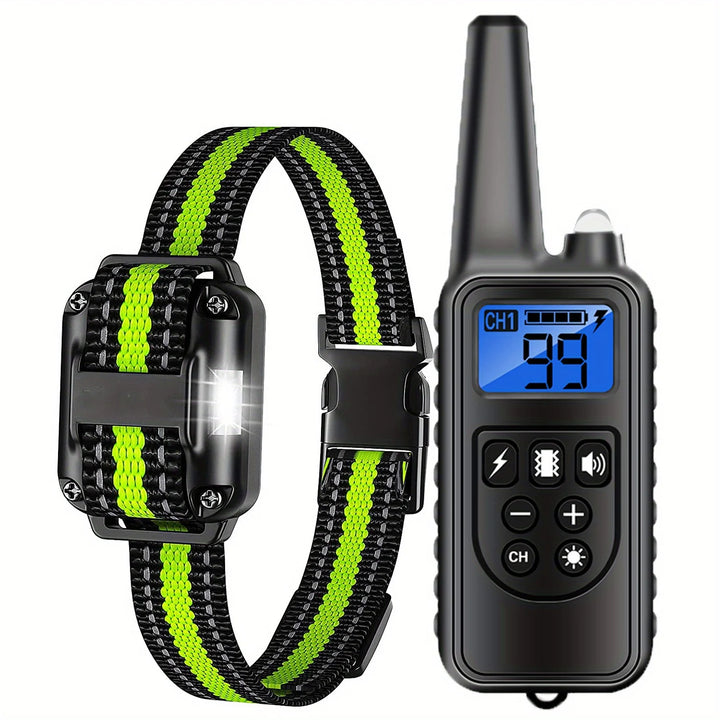 Waterproof dog training collar with remote control – LED, beep &amp; vibration modes
