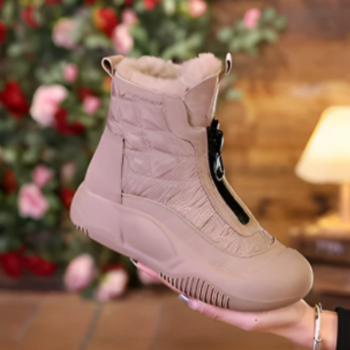 Women's snow boots with a modern design and non-slip sole 