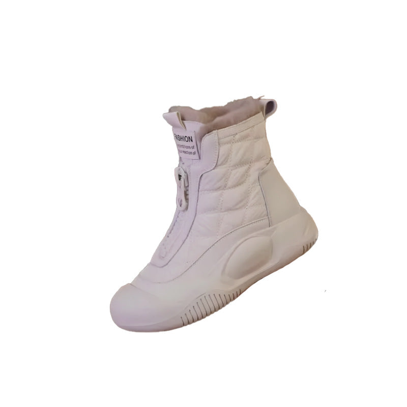 Women's snow boots with a modern design and non-slip sole 