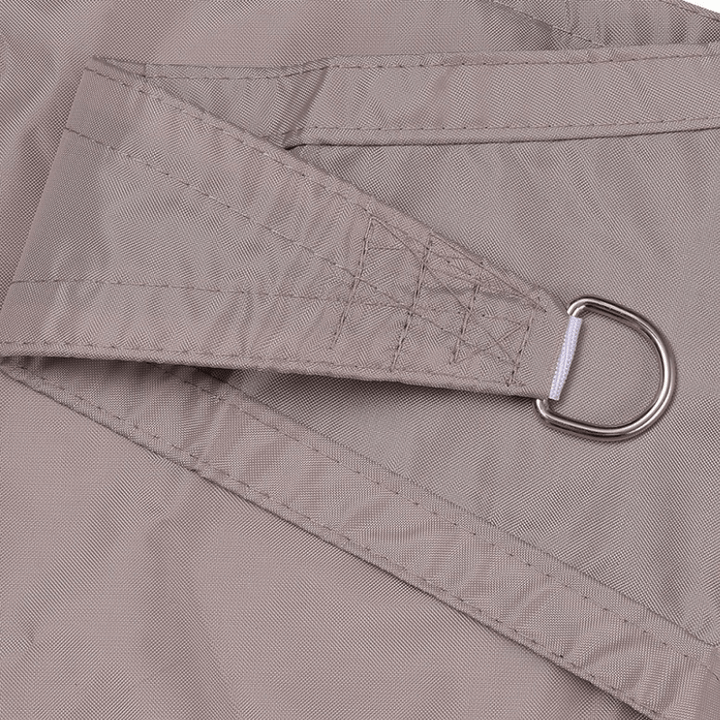 Triangular sunshade sail, taupe, water-repellent with UV protection