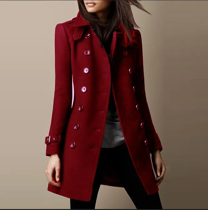 Women's Long Winter Coat with Stylish Design 
