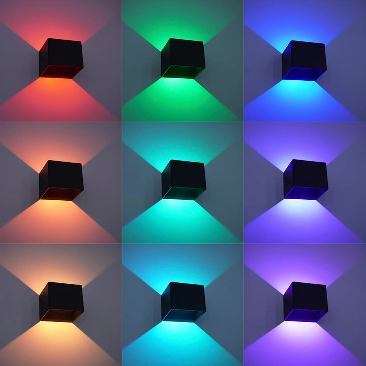 Smart LED wall light with remote control