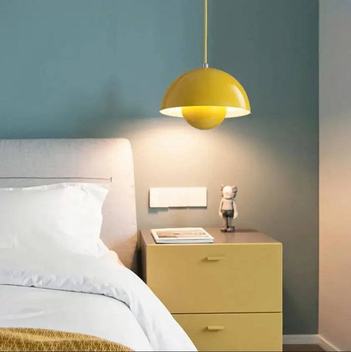 Dänische Pendelleuchte Blumenkopf – modern, floral & E27-kompatibel