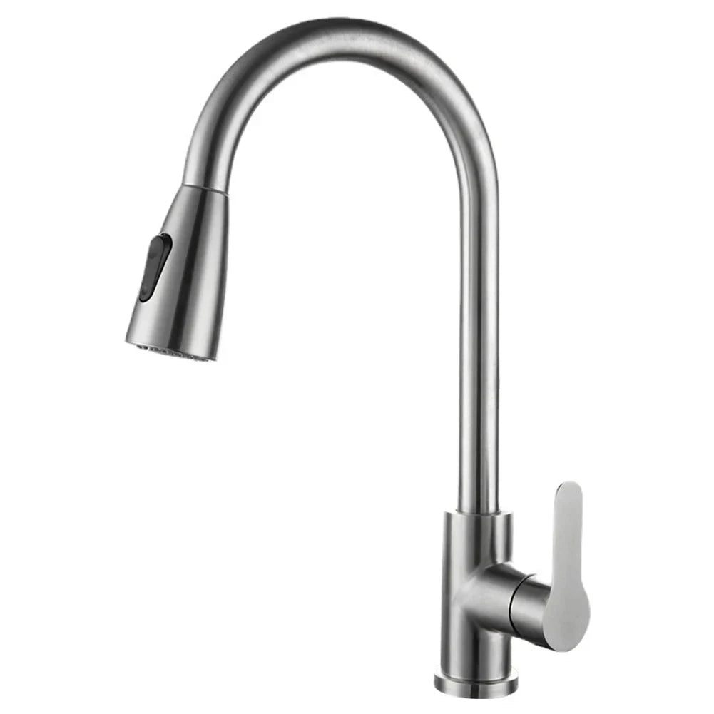 Modern kitchen faucet with pull-out spray head