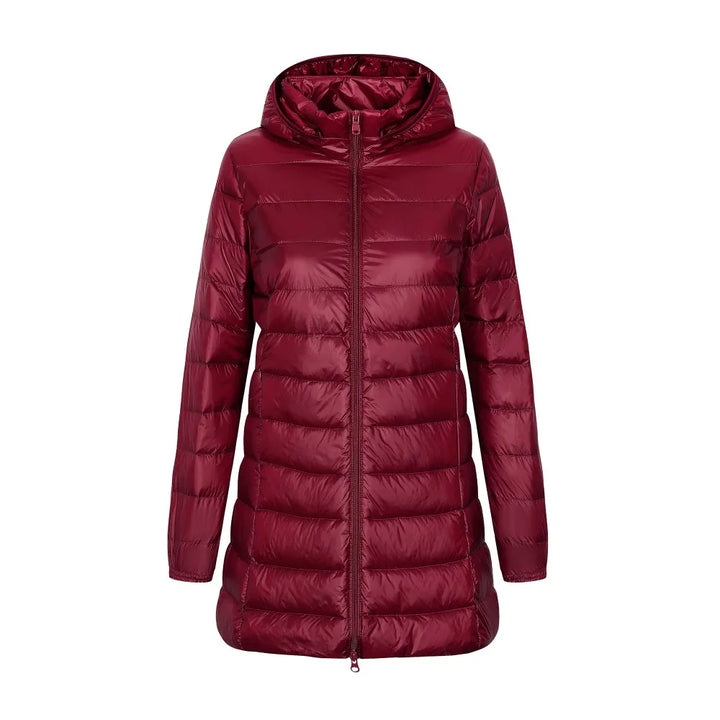 Women's Winter Down Jacket Long with Hood