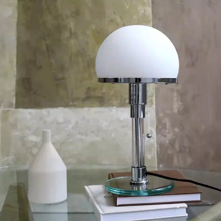 Bauhaus Sphere table lamp with glass globe shade