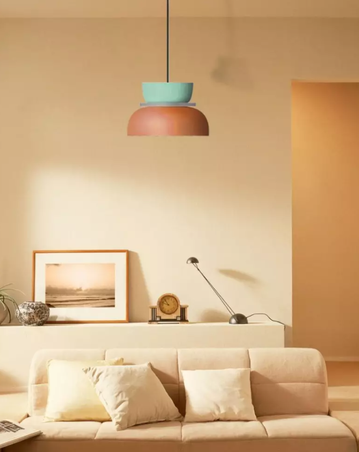 Nordic Macaron style pendant light with LED