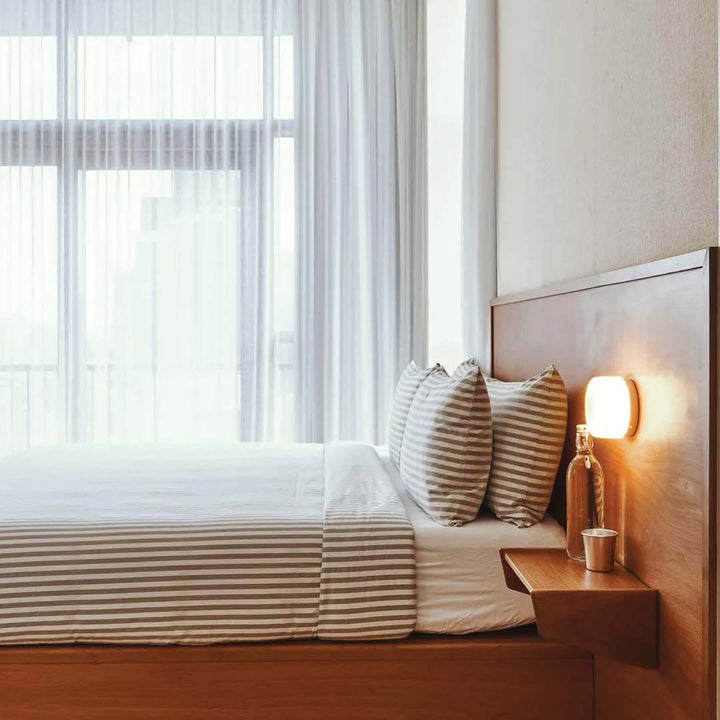 Elegant structured LED wall light for living room and hallway