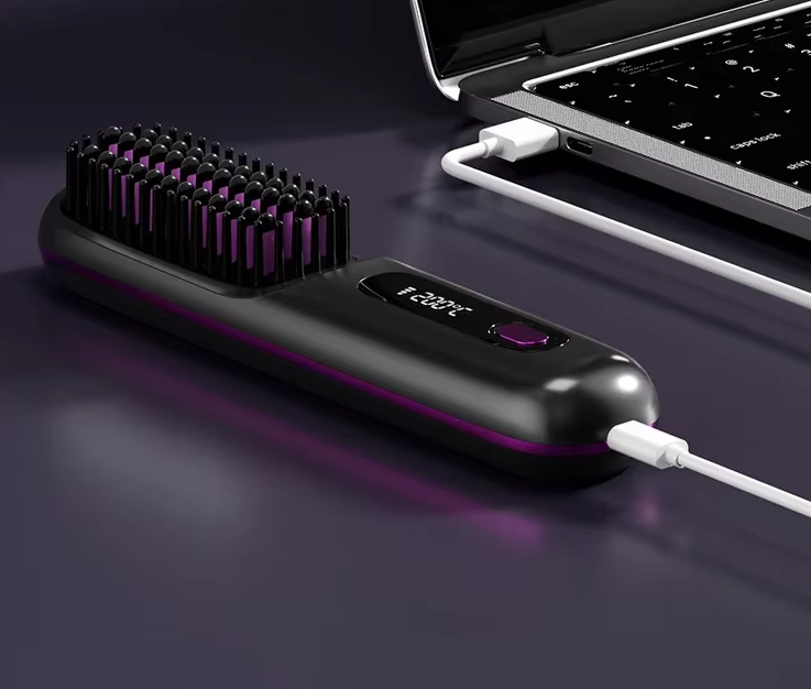 Cordless hair straightener for flexible hair styling 