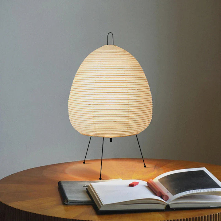 Japanese rice paper lamp – Minimalist design &amp; soft light for tranquil rooms