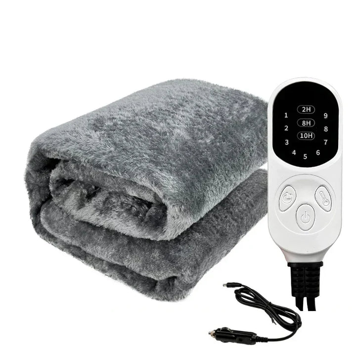 Electric travel blanket for car and on the go