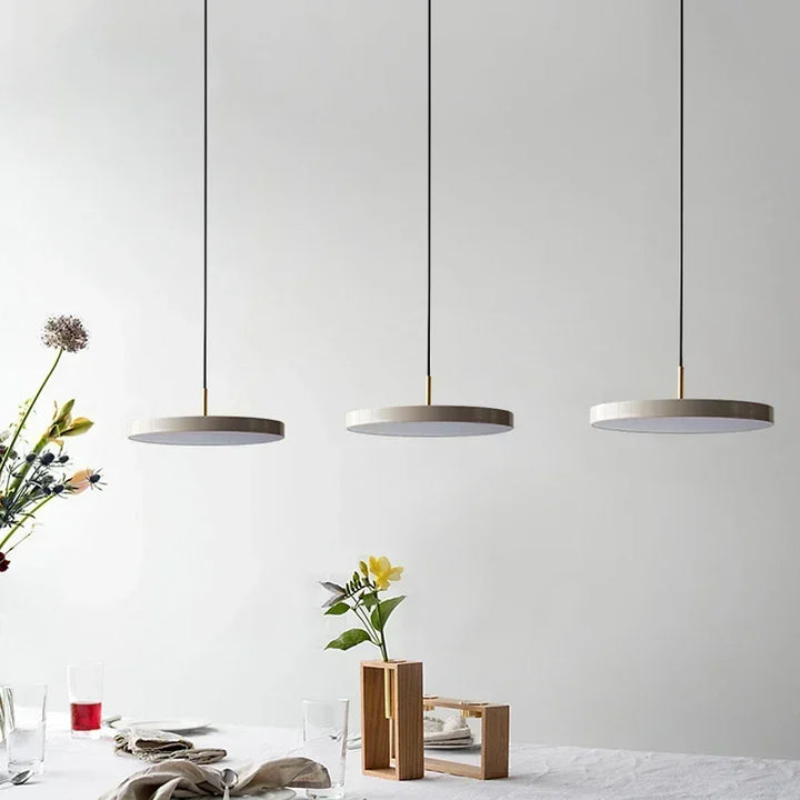 Modern pendant light in a flat design for dining area and kitchen