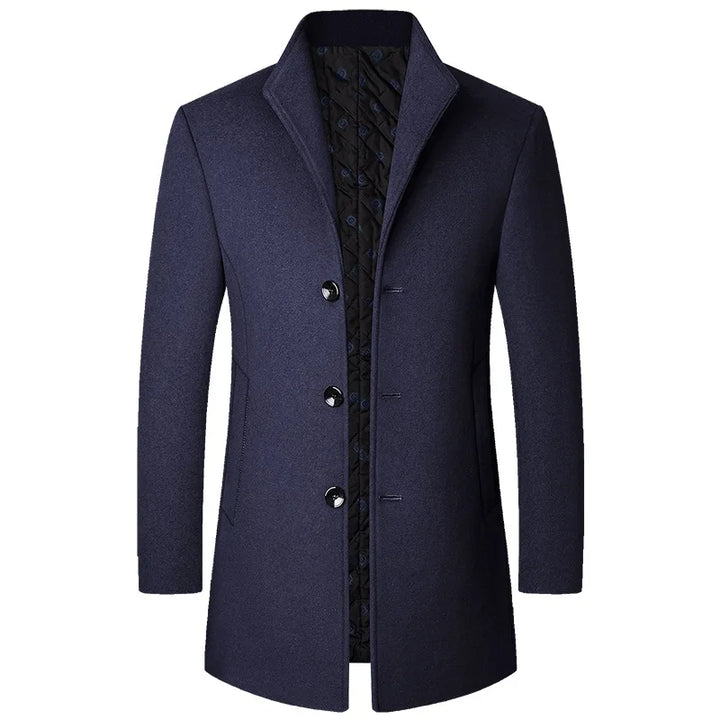 Men's single-breasted quilted coat 