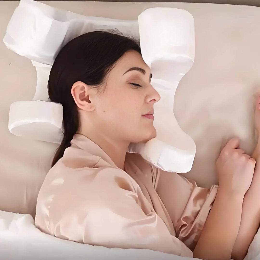 Adjustable sleeping pillow with dimensionally stable memory foam and elegant appearance