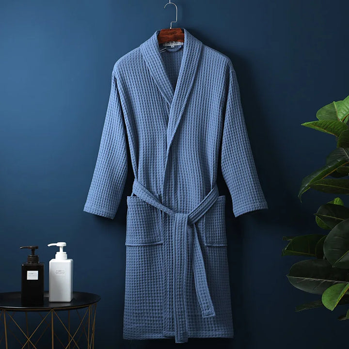 Breathable waffle bathrobe for women &amp; men