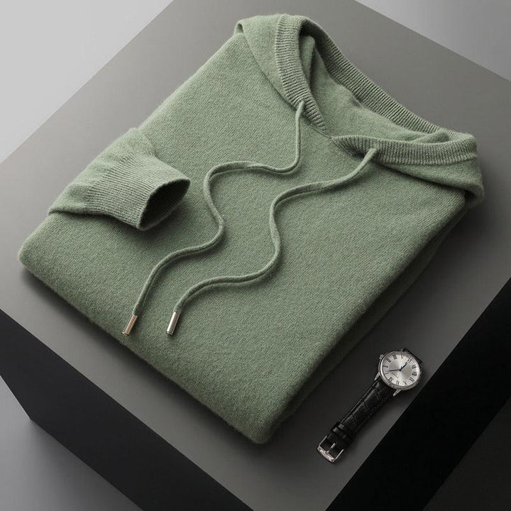 Men's Merino Wool Hoodie with a Modern Cut