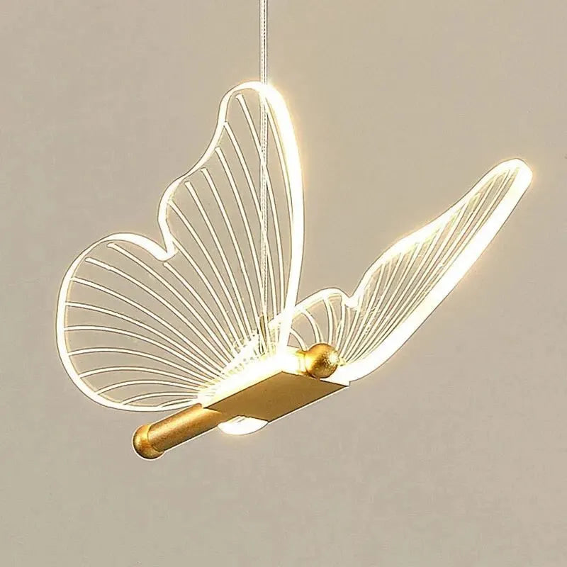 Playful butterfly pendant lamp with LED for stylish living spaces