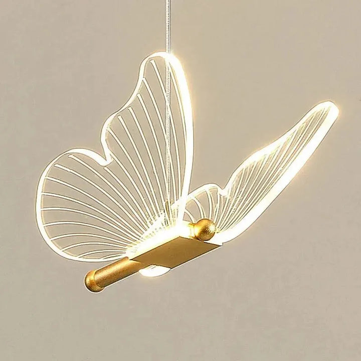 Playful butterfly pendant lamp with LED for stylish living spaces
