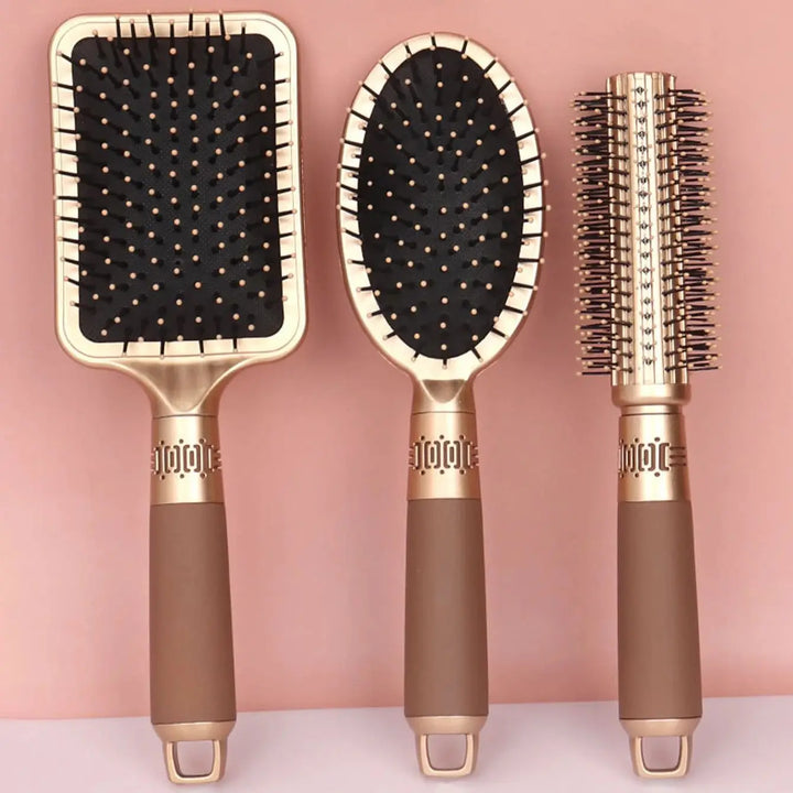 Anti-static paddle brush for women – hairbrush with air cushions for curly hair