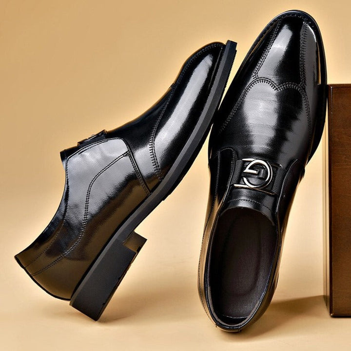 Men's Leather Shoes with Handcrafted Design
