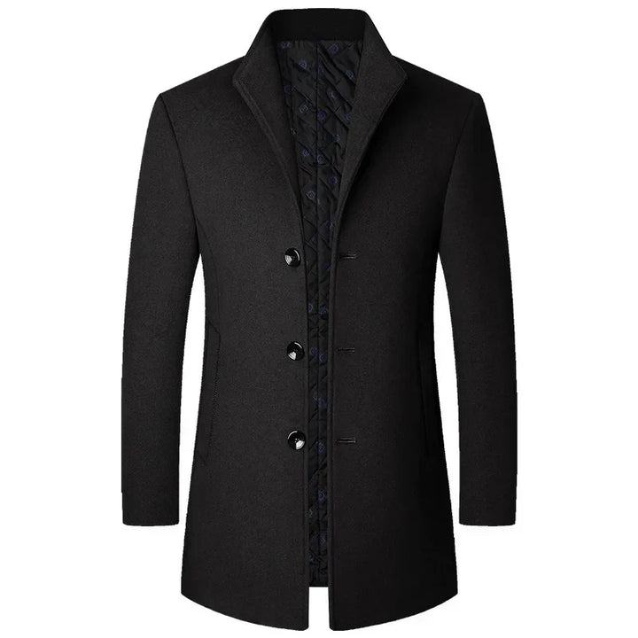 Men's single-breasted quilted coat 