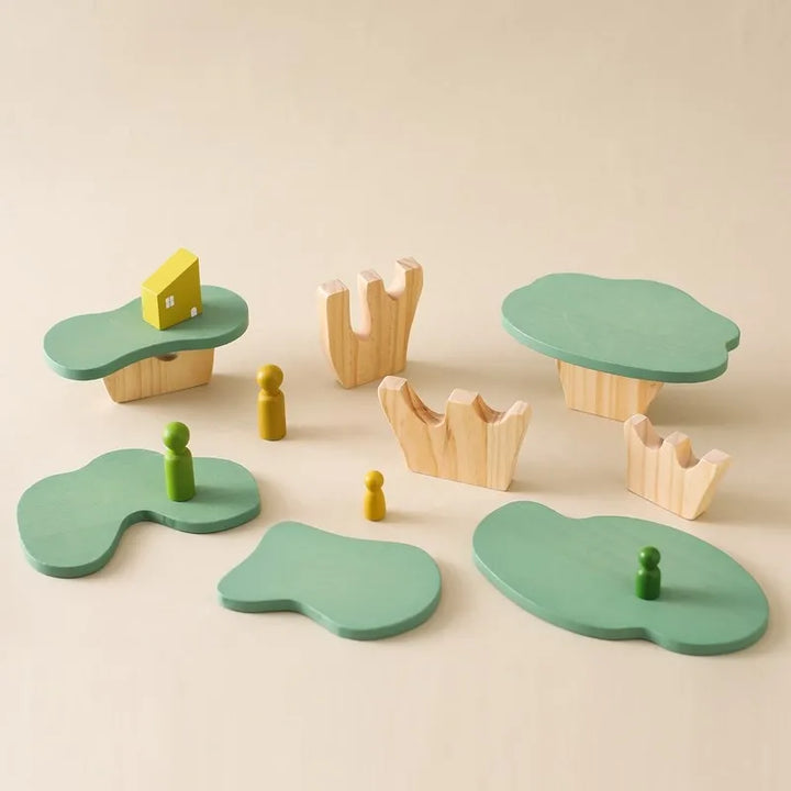 Montessori Tree Block Wooden Toy – Decorative and Educational