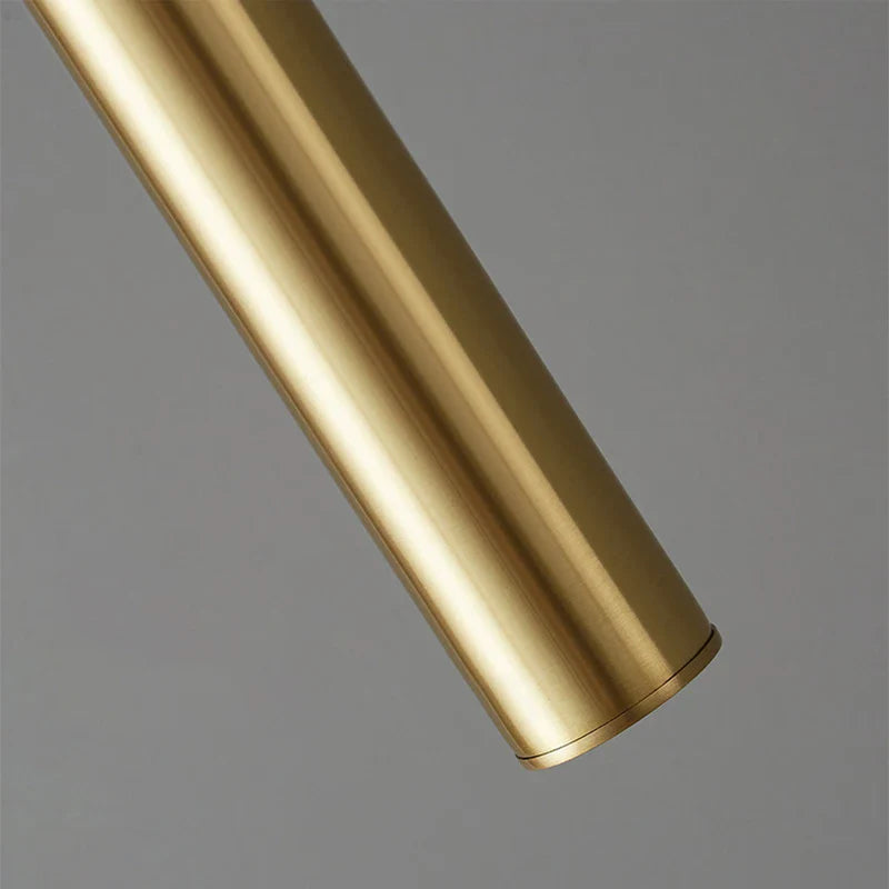 Height-adjustable copper wall light with warm LED light for bedrooms and hallways