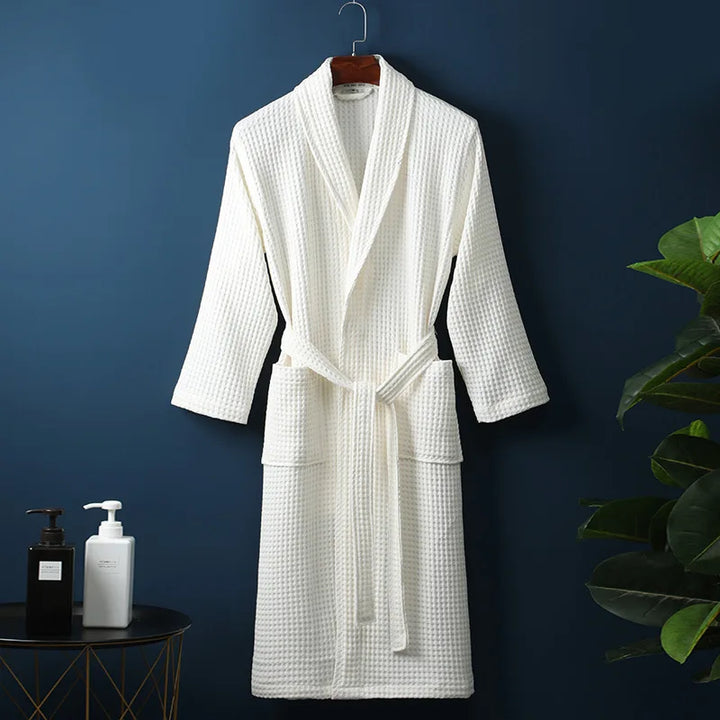 Breathable waffle bathrobe for women &amp; men