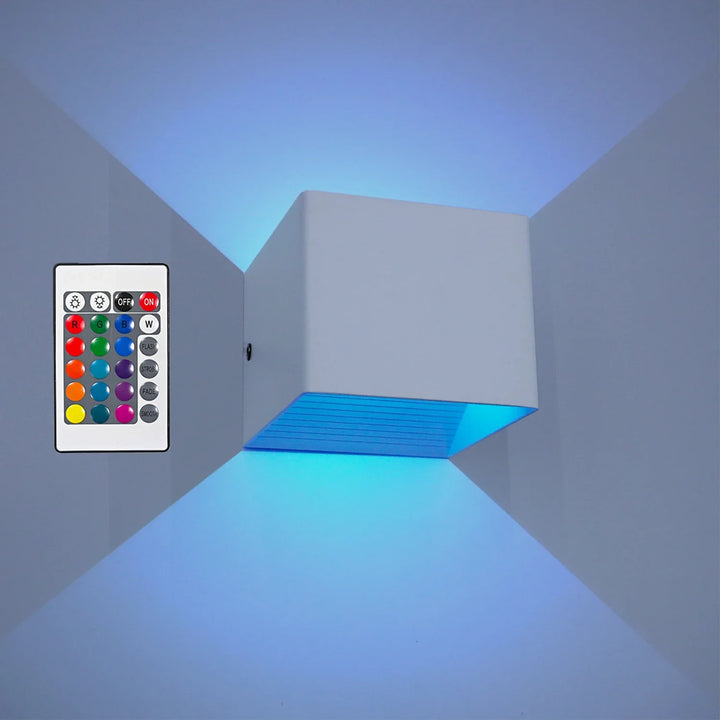 Smart LED wall light with remote control