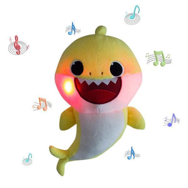 Plush Baby Shark Toy with Light and Music 
