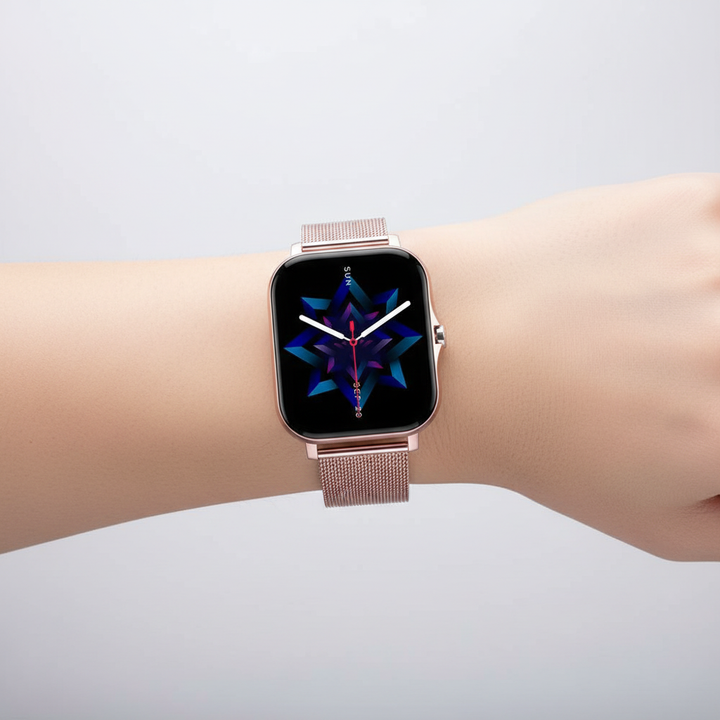 Smartwatch with fitness tracker and touchscreen 