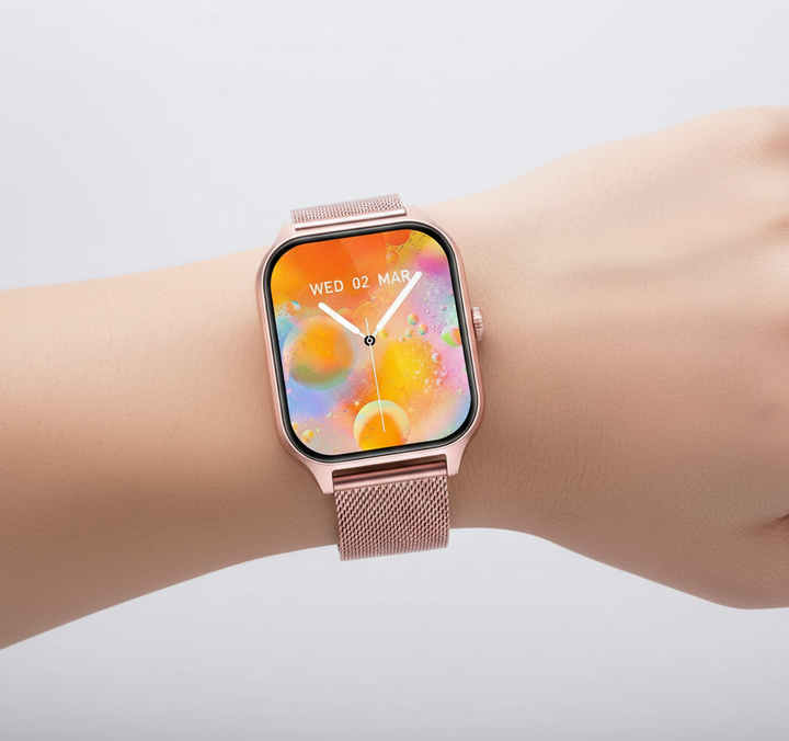 Smartwatch with fitness tracker and touchscreen 