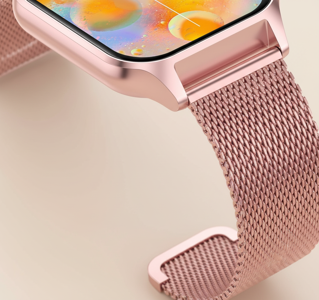 Smartwatch with fitness tracker and touchscreen 