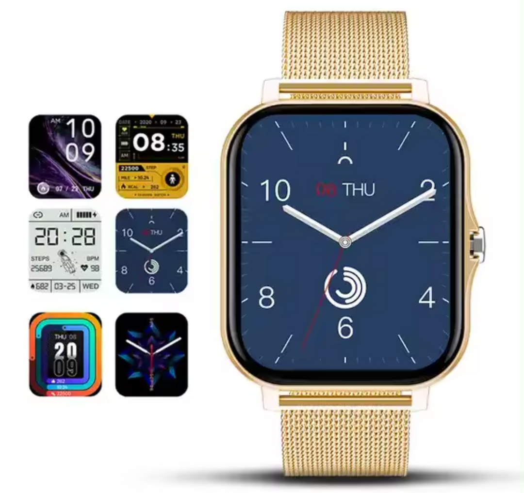 Smartwatch with fitness tracker and touchscreen 