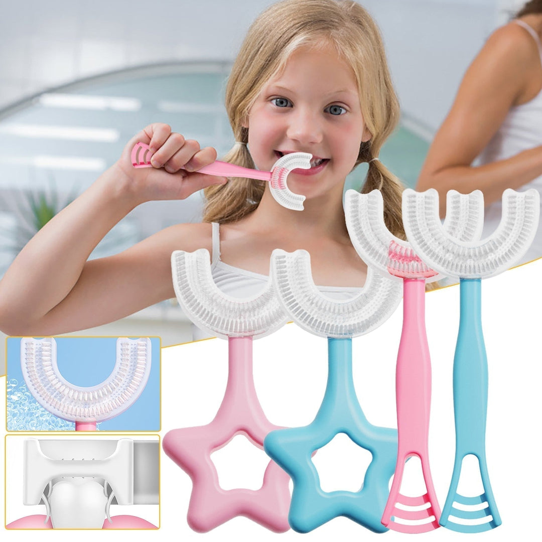 U-shaped children's toothbrush 