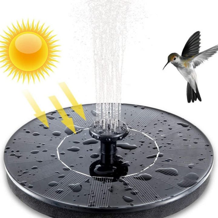 Environmentally friendly garden fountain for birds – Solar-powered water fountain for your garden