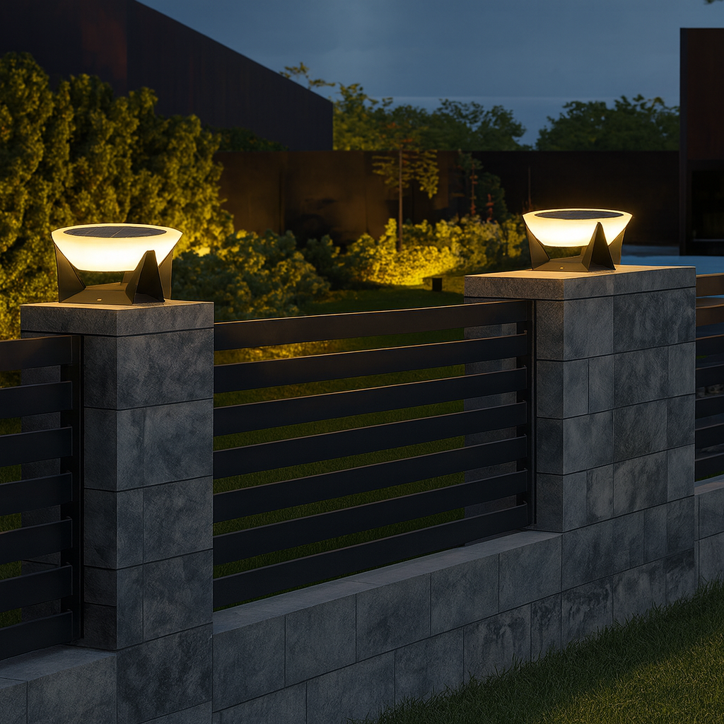 Solar light for patio and garden with modern design