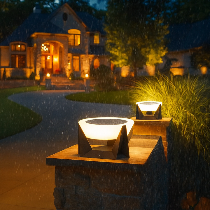 Solar light for patio and garden with modern design