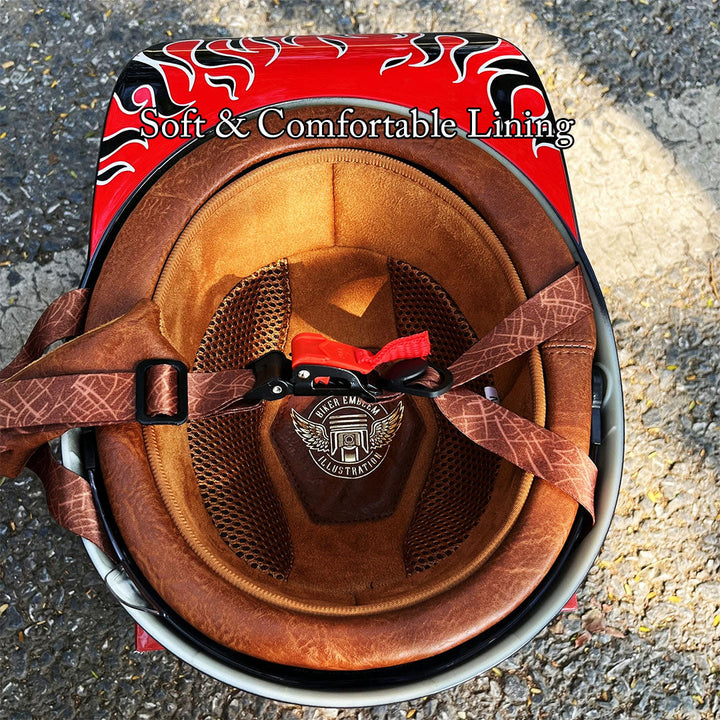 Advanced motorcycle helmet with streamlined design