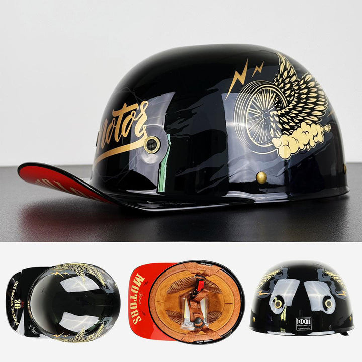 Advanced motorcycle helmet with streamlined design
