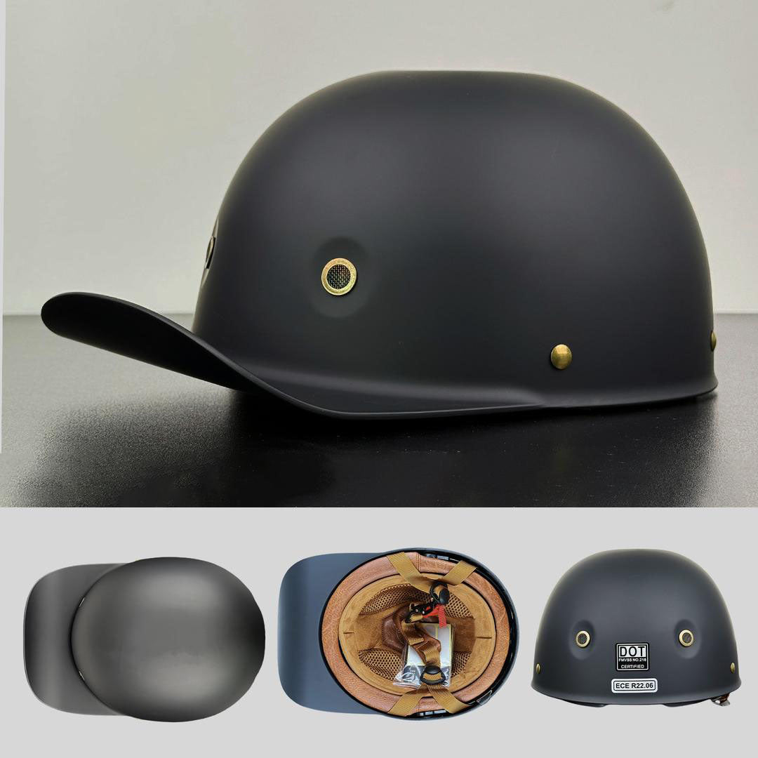 Advanced motorcycle helmet with streamlined design