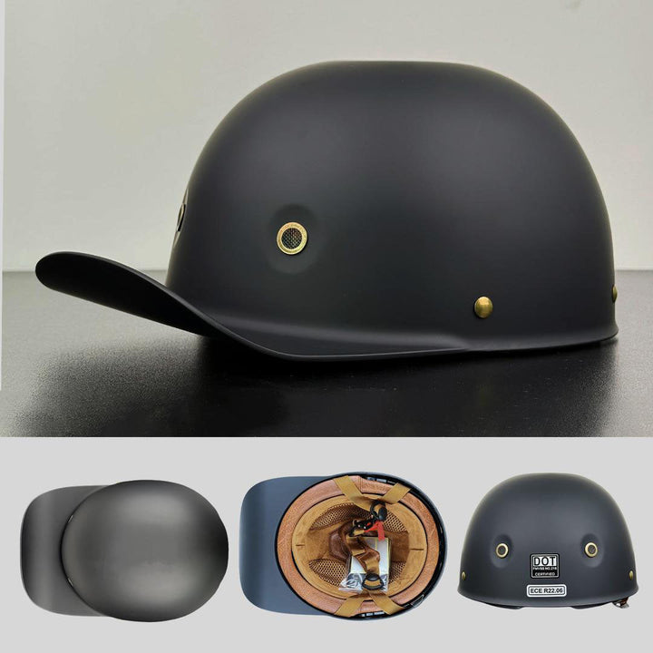 Advanced motorcycle helmet with streamlined design