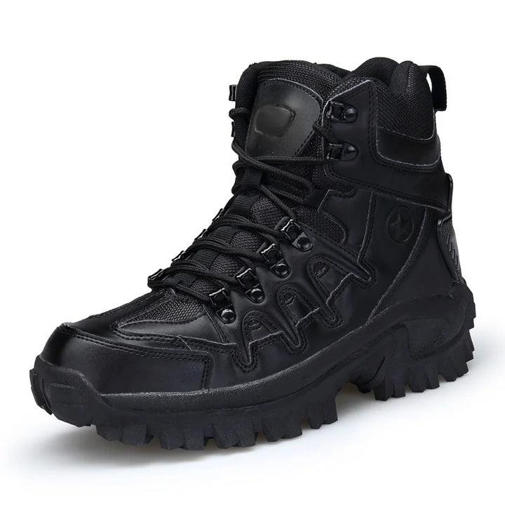 Men's hiking boots with robust construction